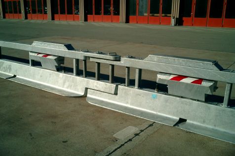 Mobile Abschrankung Übergang