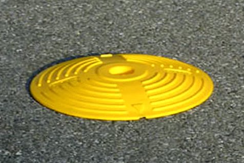 Markierung für Fahrspuren